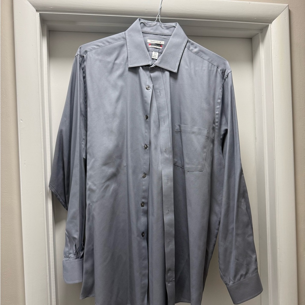 Van Heusen Steel Blue Dress Shirt